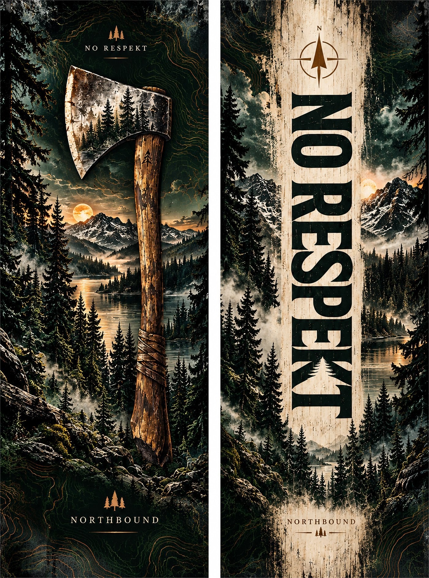 North Bound snowboard graphic